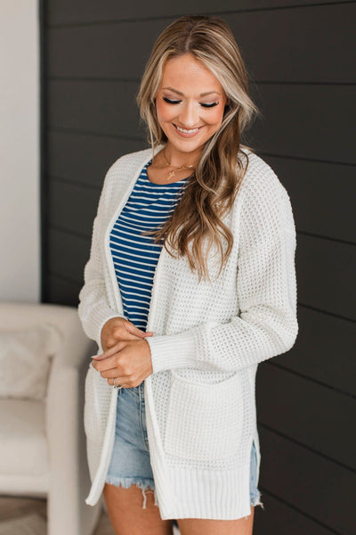 Gives Me Feelings Knit Cardigan- Ivory – The Pulse Boutique