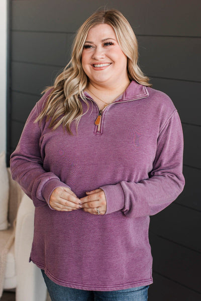 Quarter zip discount pullover plus size