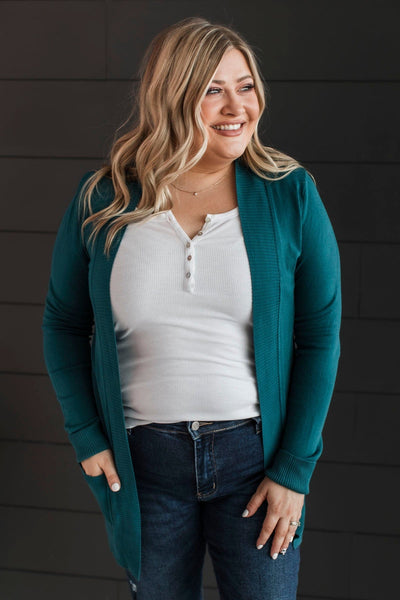 Dark teal clearance cardigan