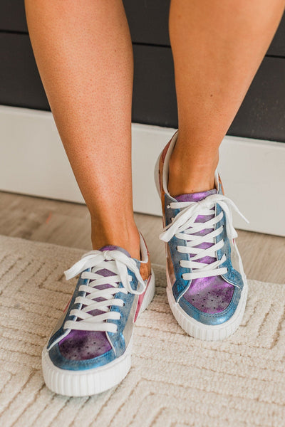 Blowfish Willa Sneakers- Silver/Purple/Fuchsia Orbital