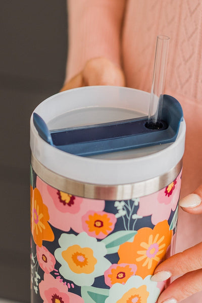 The Darling Effect Travel Tumbler- Sandstone Daisy – The Pulse Boutique