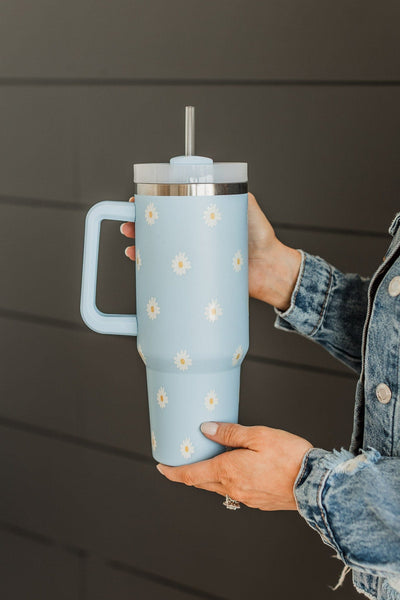 The Darling Effect Travel Tumbler- Sandstone Daisy – The Pulse Boutique