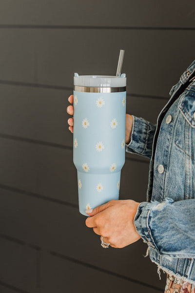 The Darling Effect Travel Tumbler- Sandstone Daisy – The Pulse Boutique