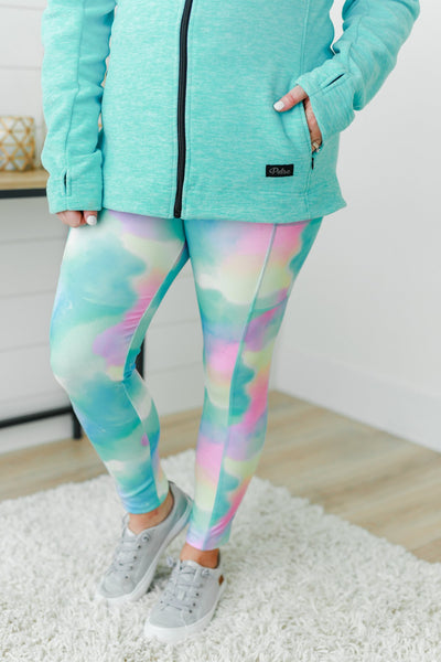 Olive Tie-Dye Leggings - Curvy and Beautiful Boutique