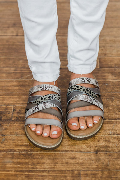 Blowfish Orrah Sandals Smoke White Pewter The Pulse