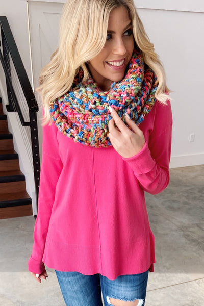 Chunky Knit Infinity Scarf - Little Miss – Leg Smart