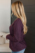 Absolute Perfection Knit Sweater- Dark Plum