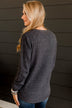 Runway Beauty Knit Sweater- Charcoal