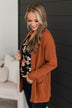 Seeking Your Love Knit Cardigan- Copper