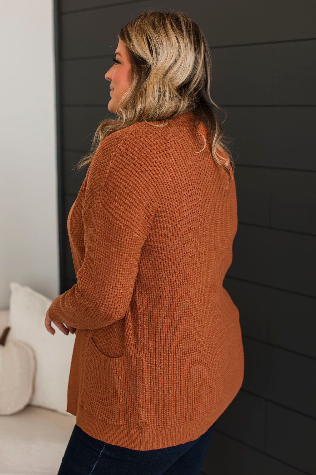 Seeking Your Love Knit Cardigan- Copper