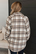 Easy Decision Lightweight Flannel Jacket- Mocha