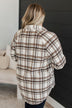 Easy Decision Lightweight Flannel Jacket- Mocha