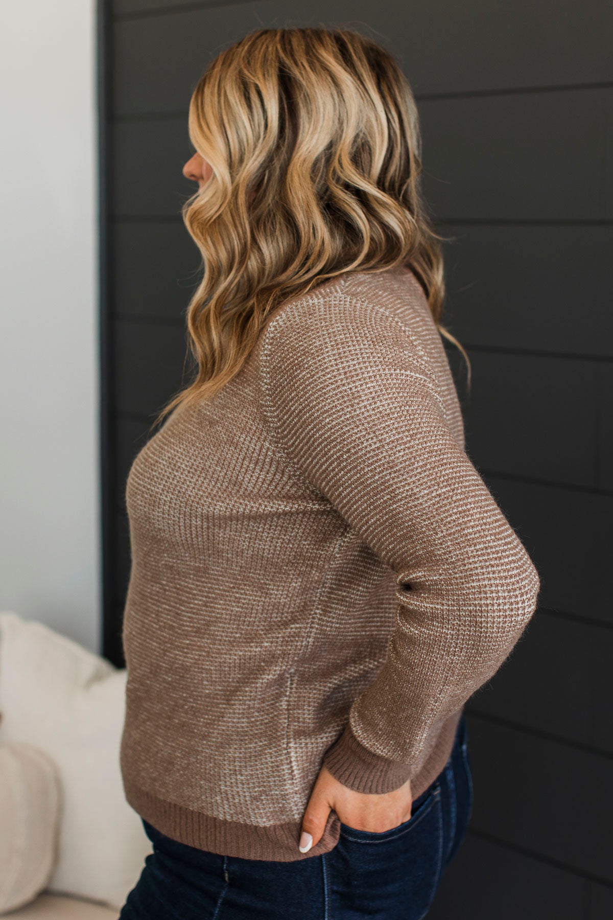 Undeniable Chemistry Knit Sweater- Mocha