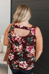 So Much To See Floral Tank Top- Deep Burgundy