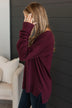 Looking Remarkable V-Neck Sweater- Wine