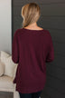 Looking Remarkable V-Neck Sweater- Wine