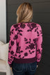 Truly Impressive Floral Sweater- Berry & Burgundy