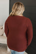 Makes Sense Knit Sweater- Copper