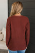 Makes Sense Knit Sweater- Copper