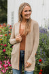 Seeking Perfection Waffle Knit Cardigan- Oat