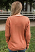 "Coffee" Crew Neck Pullover- Pumpkin