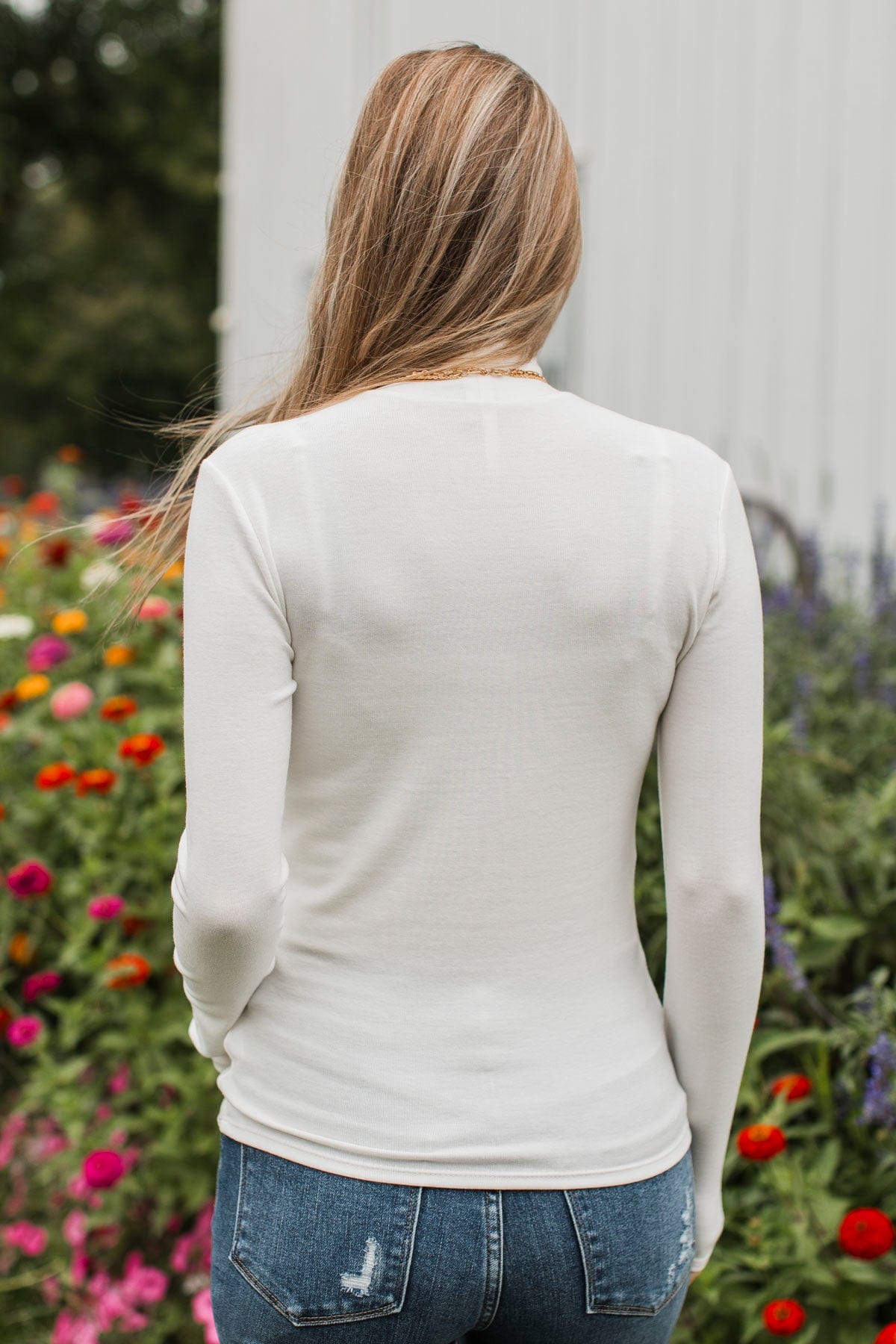 Feeling So Fine Turtleneck Top- Ivory