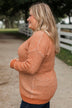 Perfectly Matched Knit Sweater- Pumpkin