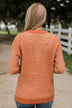 Perfectly Matched Knit Sweater- Pumpkin