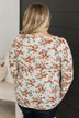 Without Hesitation Long Sleeve Floral Top- Natural