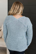 Once We Met V-Neck Sweater- Sky