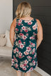 Compass To Your Heart Floral Dress- Hunter Green