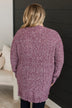 Fulfill Your Promise Knit Cardigan- Plum