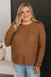 Keep It Colorful Knit Sweater- Dark Camel