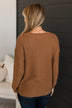 Keep It Colorful Knit Sweater- Dark Camel