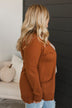 Any Time Now Knit Cardigan- Copper