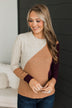 Find Your Way Home Knit Sweater- Natural & Wine