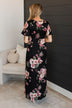 Major Moment Floral Maxi Dress- Black