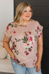 The Moment You Smiled Floral Top- Dusty Pink