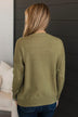 Ahead Of The Times Knit Sweater- Olive