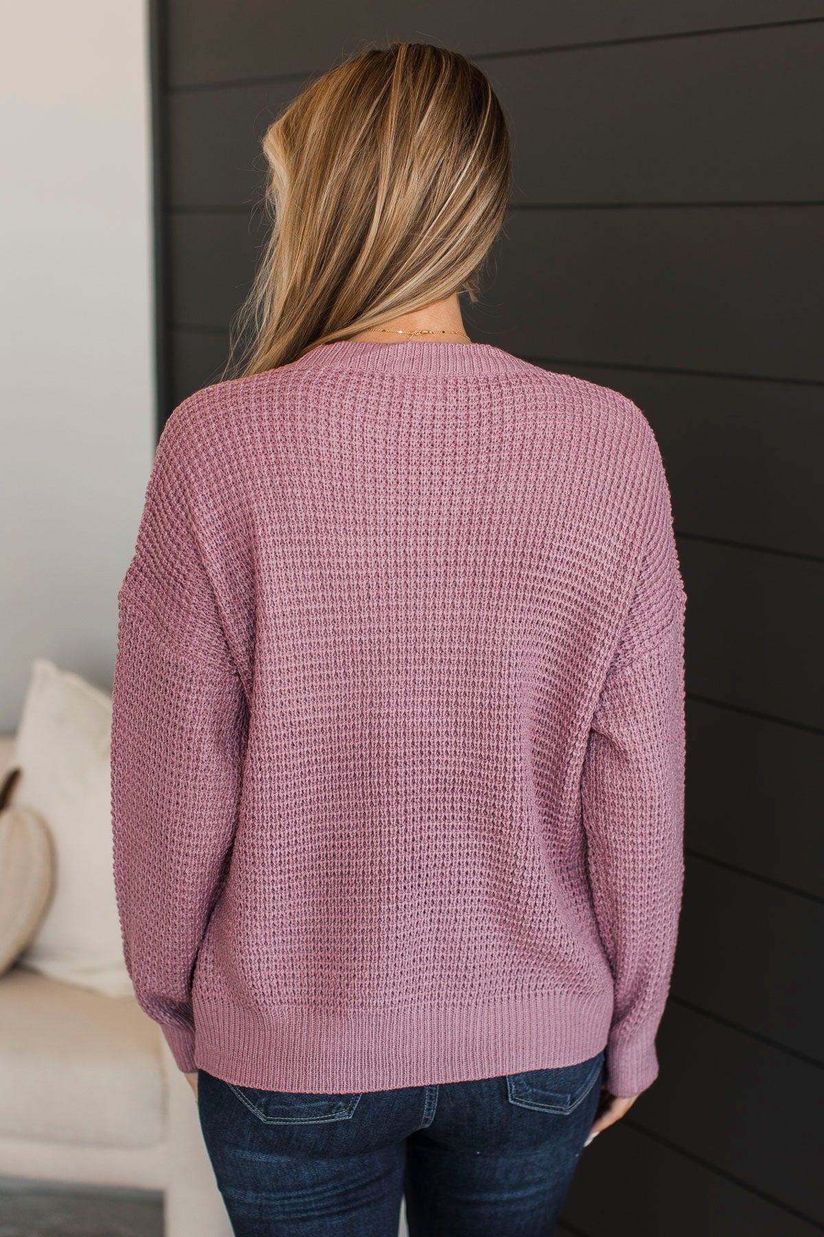 Captivating In Color Knit Sweater- Dusty Rose