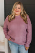 Captivating In Color Knit Sweater- Dusty Rose