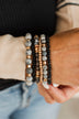 Staying Chic Beaded Bracelet Set- Black