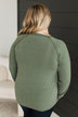 Here's The Plan Long Sleeve Top- Olive