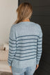 True Intentions Striped Sweater- Denim