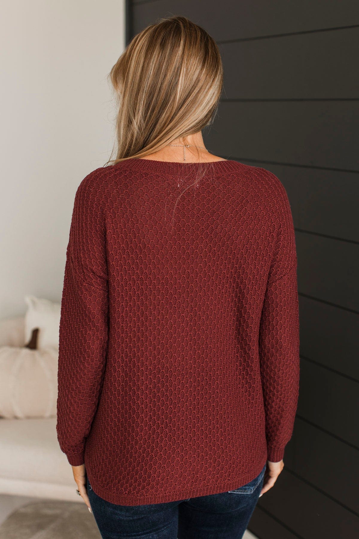 Keep It Colorful Knit Sweater- Dark Copper