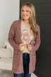 Fulfill Your Promise Knit Cardigan- Dark Rust