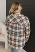 Memorable Meeting Plaid Button Top- Denim