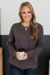 Captivating In Color Knit Sweater- Dusty Purple