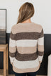 Total Favorite Color Block Sweater- Taupe & Brown