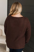 Keep It Colorful Knit Sweater- Dark Brown